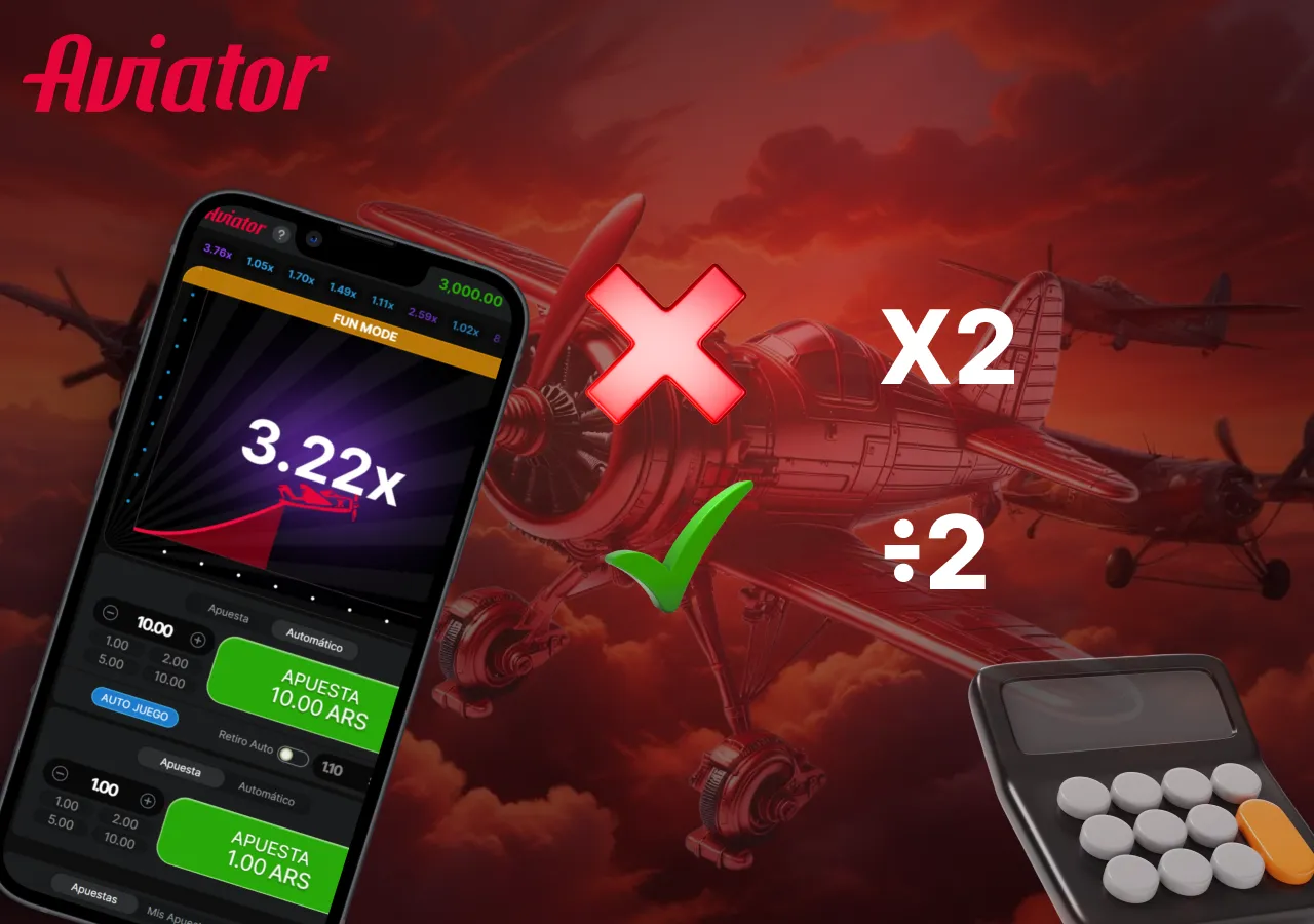 Sistema D'Alembert para apuestas en Aviator con análisis de riesgos y multiplicadores.